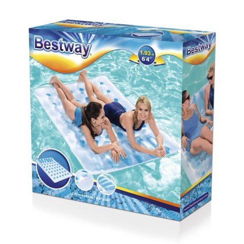 Dmuchany Materac Dwuosobowy 193 x 142 cm Bestway 43055 Dmuchany Materac Dwuosobowy 193 x 142 cm Bestway 43055