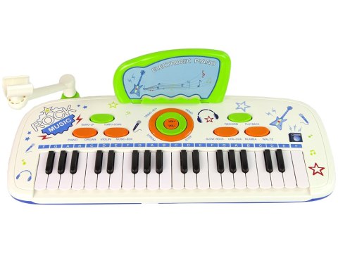 Elektryczne Pianino Keyboard Dla Dzieci Niebieski Nuty USB MP3 Elektryczne Pianino Keyboard Dla Dzieci Niebieski Nuty USB MP3
