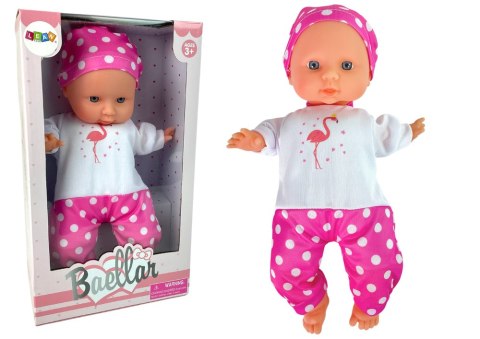 Lalka Bobas Różowa Piżama w Kropki 30 cm Lalka Bobas Różowa Piżama w Kropki 30 cm