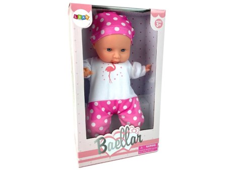 Lalka Bobas Różowa Piżama w Kropki 30 cm Lalka Bobas Różowa Piżama w Kropki 30 cm