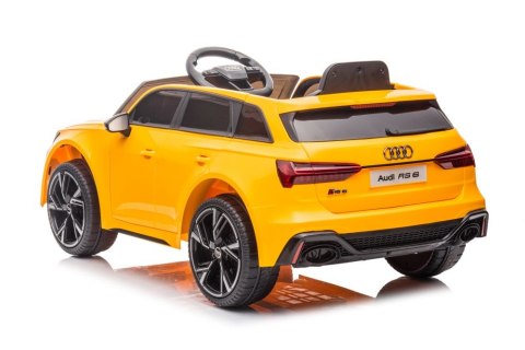Pojazd na Akumulator Audi RS6 BRD-2118 Żółty Pojazd na Akumulator Audi RS6 BRD-2118 Żółty