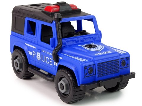 Auto Terenowe Transporter Policja Do Rozkręcania DIY Koń Auto Terenowe Transporter Policja Do Rozkręcania DIY Koń