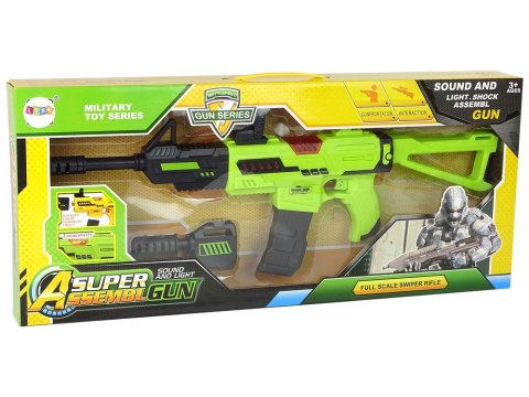 Karabin Pistolet Dźwięk Muzyka Światła Zielony Żółty Karabin Pistolet Dźwięk Muzyka Światła Zielony Żółty
