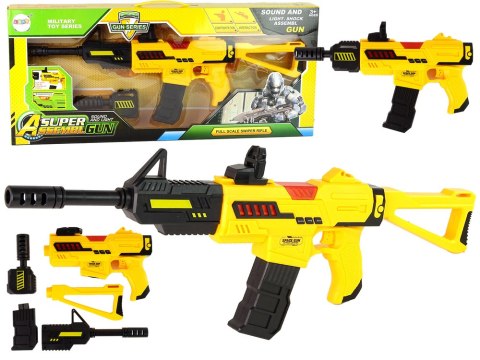 Karabin Pistolet Dźwięk Muzyka Światła Zielony Żółty Karabin Pistolet Dźwięk Muzyka Światła Zielony Żółty