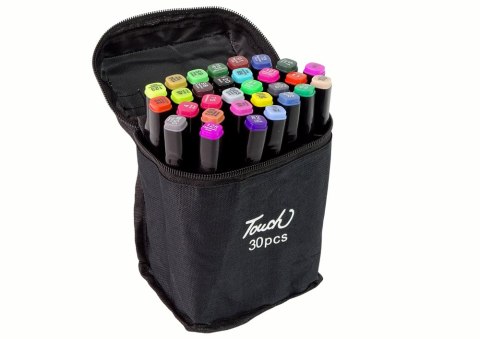 Zestaw Pisaków Markerów Touch 30 Szt Torba Markery Alkoholowe Zestaw Pisaków Markerów Touch 30 Szt Torba Markery Alkoholowe