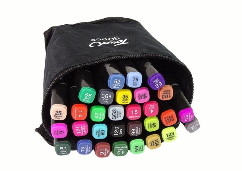Zestaw Pisaków Markerów Touch 30 Szt Torba Markery Alkoholowe Zestaw Pisaków Markerów Touch 30 Szt Torba Markery Alkoholowe