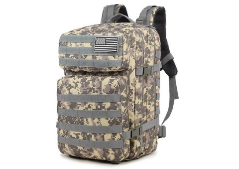 Plecak Militarny Wojskowy Taktyczny Szary 40-60L Plecak Militarny Wojskowy Taktyczny Szary 40-60L
