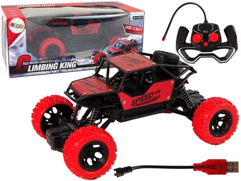 Auto Zdalnie Sterowane Terenowe R/C 1:18 Czerwone Auto Zdalnie Sterowane Terenowe R/C 1:18 Czerwone