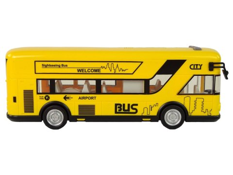 Autobus Miejski Żółty Z Napędem Frykcyjnym 1:18 Autobus Miejski Żółty Z Napędem Frykcyjnym 1:18