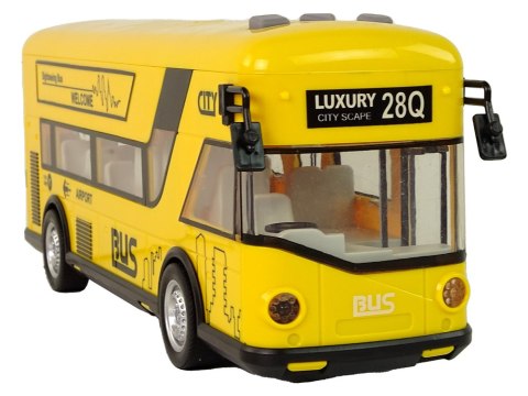 Autobus Miejski Żółty Z Napędem Frykcyjnym 1:18 Autobus Miejski Żółty Z Napędem Frykcyjnym 1:18