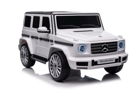 Pojazd Na Akumulator Mercedes G500 Biały 4x4 Pojazd Na Akumulator Mercedes G500 Biały 4x4
