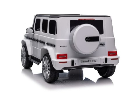Pojazd Na Akumulator Mercedes G500 Biały 4x4 Pojazd Na Akumulator Mercedes G500 Biały 4x4