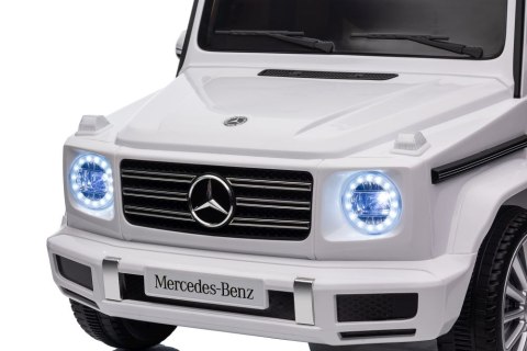 Pojazd Na Akumulator Mercedes G500 Biały 4x4 Pojazd Na Akumulator Mercedes G500 Biały 4x4