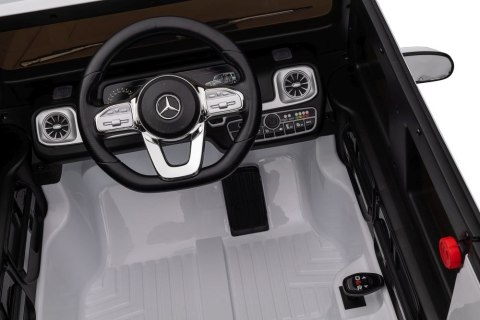 Pojazd Na Akumulator Mercedes G500 Biały 4x4 Pojazd Na Akumulator Mercedes G500 Biały 4x4