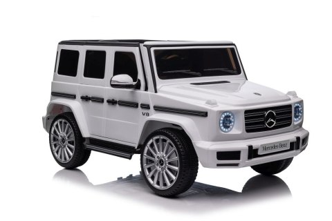 Pojazd Na Akumulator Mercedes G500 Biały 4x4 Pojazd Na Akumulator Mercedes G500 Biały 4x4