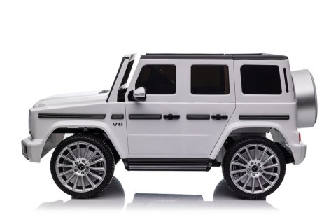 Pojazd Na Akumulator Mercedes G500 Biały 4x4 Pojazd Na Akumulator Mercedes G500 Biały 4x4