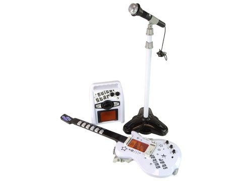 Zestaw Gitara Elektryczna z Mikrofonem Na Baterie Zestaw Gitara Elektryczna z Mikrofonem Na Baterie