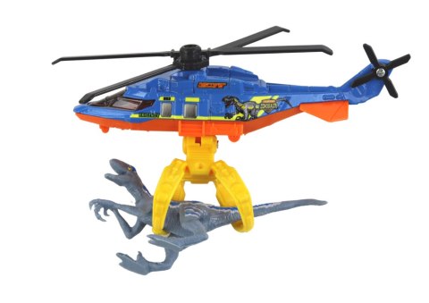 Helikopter Śmigłowiec Park Dinozaurów Zestaw Niebieski Dino Park Helikopter Śmigłowiec Park Dinozaurów Zestaw Niebieski Dino Park