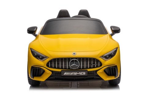 Auto Na Akumulator Mercedes AMG SL63 Żółty Lakierowany Auto Na Akumulator Mercedes AMG SL63 Żółty Lakierowany