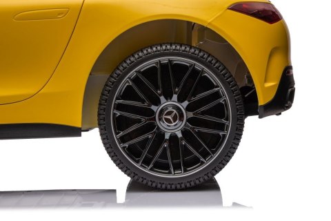 Auto Na Akumulator Mercedes AMG SL63 Żółty Lakierowany Auto Na Akumulator Mercedes AMG SL63 Żółty Lakierowany