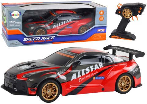 Duże Auto Sportowe Zdalnie Sterowane 1:10 Czerwone Duże Auto Sportowe Zdalnie Sterowane 1:10 Czerwone