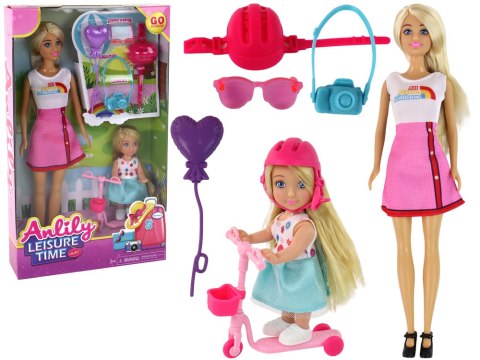 Lalki Dla Dzieci Anlily Mama i Córka Blond Włosy Hulajnoga 8 El. Lalki Dla Dzieci Anlily Mama i Córka Blond Włosy Hulajnoga 8 El.