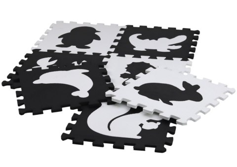 Miękkie Puzzle Mata Kontrastowa Edukacyjna Pianka EVA Czarno-Białe 19 ele. Miękkie Puzzle Mata Kontrastowa Edukacyjna Pianka EVA Czarno-Białe 19 ele.