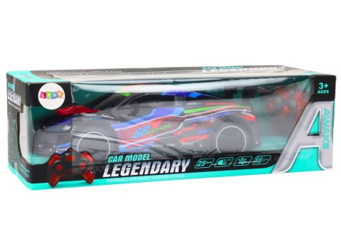 Auto Sportowe Zdalnie Sterowane RC 1:10 25km/h Światła Czarny Auto Sportowe Zdalnie Sterowane RC 1:10 25km/h Światła Czarny