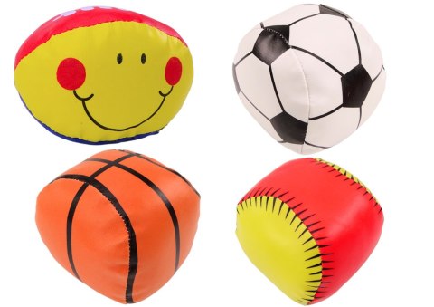 Miękkie Piłki Sportowe Koszykówka Rugby Piłka Nożna Baseball Zestaw 4ele. Miękkie Piłki Sportowe Koszykówka Rugby Piłka Nożna Baseball Zestaw 4ele.