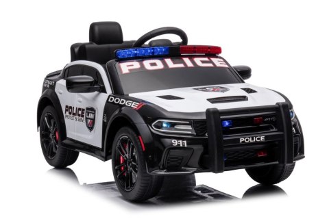 Auto Na Akumulator Dodge Charger Policyjny Biało- Czarny Auto Na Akumulator Dodge Charger Policyjny Biało- Czarny