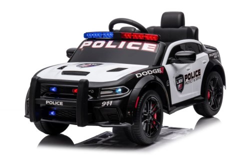 Auto Na Akumulator Dodge Charger Policyjny Biało- Czarny Auto Na Akumulator Dodge Charger Policyjny Biało- Czarny