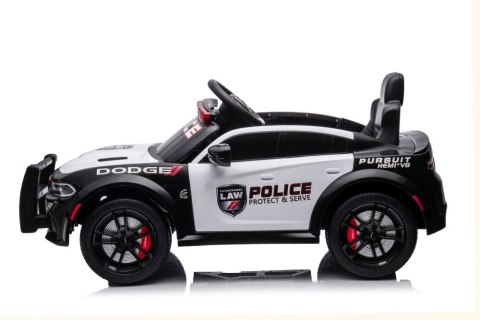 Auto Na Akumulator Dodge Charger Policyjny Biało- Czarny Auto Na Akumulator Dodge Charger Policyjny Biało- Czarny