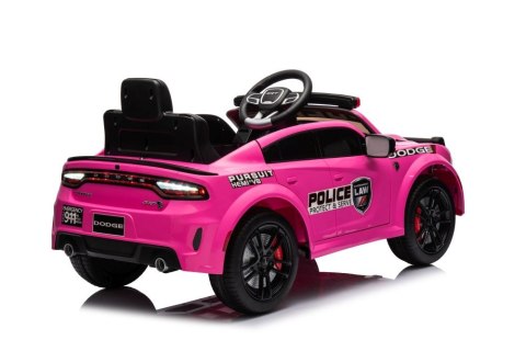 Auto Na Akumulator Dodge Charger Policyjny Różowy Auto Na Akumulator Dodge Charger Policyjny Różowy