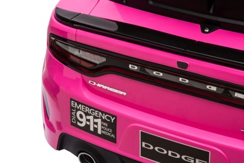 Auto Na Akumulator Dodge Charger Policyjny Różowy Auto Na Akumulator Dodge Charger Policyjny Różowy