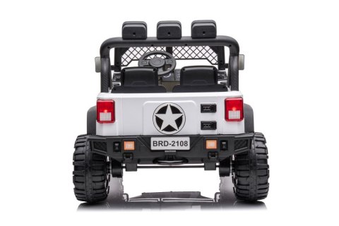 Auto Na Akumulator Jeep Geoland BRD-2108 Biały 24V 4x4 Auto Na Akumulator Jeep Geoland BRD-2108 Biały 24V 4x4