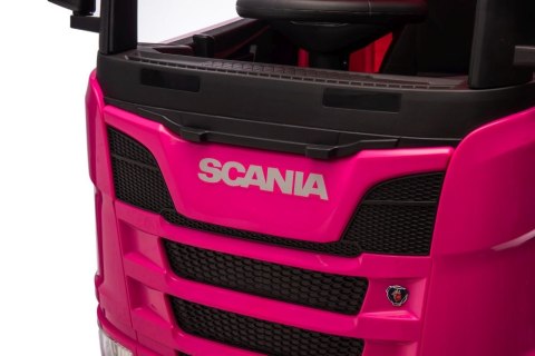 Auto Na Akumulator Scania 500R HL698 Różowe 4x4 Auto Na Akumulator Scania 500R HL698 Różowe 4x4