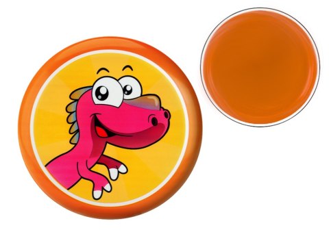 Dysk Latający Frisbee z Dinozaurem Pomarańczowy 20 Cm Dysk Latający Frisbee z Dinozaurem Pomarańczowy 20 Cm