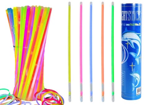Opaski Fluorescencyjne 100 Sztuk Wiele Kolorów Świecące W Ciemności Opaski Fluorescencyjne 100 Sztuk Wiele Kolorów Świecące W Ciemności