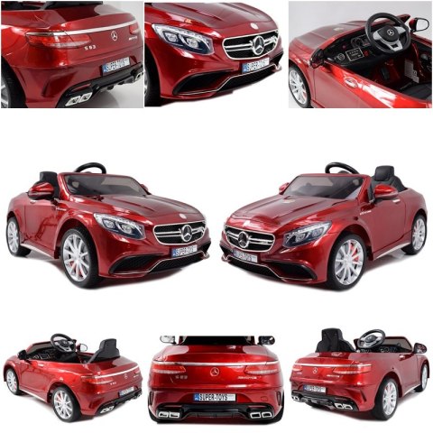 MERCEDES S63 AMG LICENCJA,LAKIER, MIĘKKIE KOŁA EVA FULL OPCJA/HL169 MERCEDES S63 AMG LICENCJA,LAKIER, MIĘKKIE KOŁA EVA FULL OPCJA/HL169