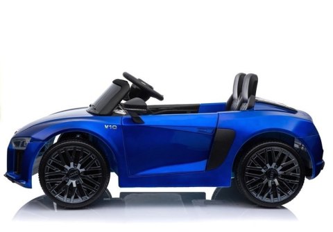 Auto na Akumulator Audi R8 Spyder Niebieskie Lakierowane Auto na Akumulator Audi R8 Spyder Niebieskie Lakierowane