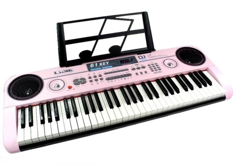 Keyboard Organy 328-06 Mikrofon Zasilacz Różowe Keyboard Organy 328-06 Mikrofon Zasilacz Różowe