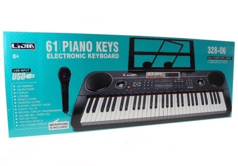 Keyboard Organy 328-06 Mikrofon Zasilacz Różowe Keyboard Organy 328-06 Mikrofon Zasilacz Różowe