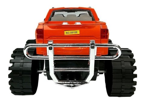Zestaw Pojazdów Pomarańczowy Monster Truck Czerwone BMW Laweta 58 cm Zestaw Pojazdów Pomarańczowy Monster Truck Czerwone BMW Laweta 58 cm
