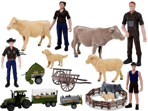 Duży Zestaw Do Złożenia Farma Traktor Zwierzęta Zagroda DIY Duży Zestaw Do Złożenia Farma Traktor Zwierzęta Zagroda DIY