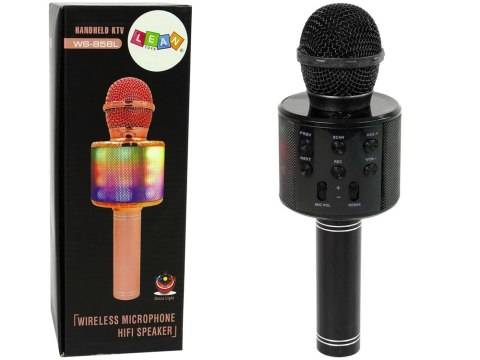 Mikrofon Bezprzewodowy USB Głośnik Nagrywanie Karaoke Model WS-858 Czarny Mikrofon Bezprzewodowy USB Głośnik Nagrywanie Karaoke Model WS-858 Czarny
