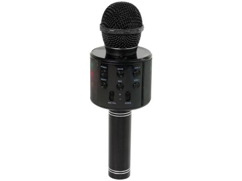 Mikrofon Bezprzewodowy USB Głośnik Nagrywanie Karaoke Model WS-858 Czarny Mikrofon Bezprzewodowy USB Głośnik Nagrywanie Karaoke Model WS-858 Czarny