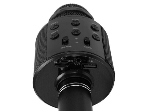 Mikrofon Bezprzewodowy USB Głośnik Nagrywanie Karaoke Model WS-858 Czarny Mikrofon Bezprzewodowy USB Głośnik Nagrywanie Karaoke Model WS-858 Czarny