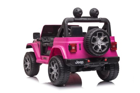 Pojazd na Akumulator Jeep Wrangler Rubicon DK-JWR555 Różowy Pojazd na Akumulator Jeep Wrangler Rubicon DK-JWR555 Różowy