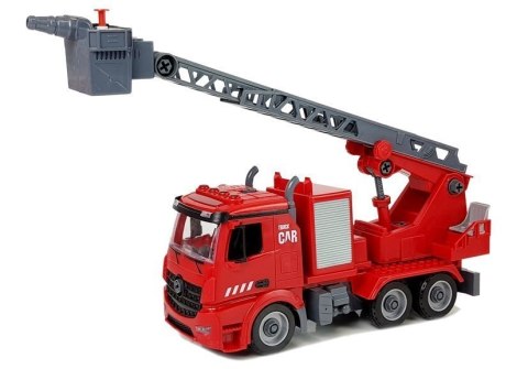 Zestaw DIY Wóz Strażacki 2w1 Wymienne Podnośniki Śrubokręt Dźwięk Efekty Świetlne Kask Zestaw DIY Wóz Strażacki 2w1 Wymienne Podnośniki Śrubokręt Dźwięk Efekty Świetlne Kask