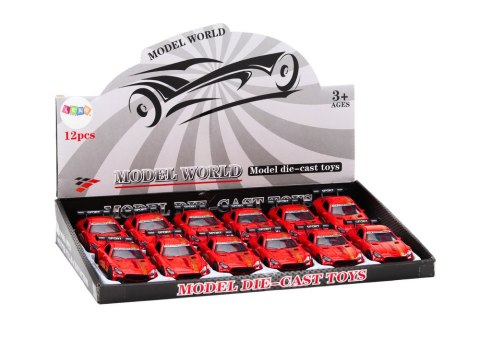 Auto Sportowe Samochód 1:32 Figurka Czerwona Spojler Metal Auto Sportowe Samochód 1:32 Figurka Czerwona Spojler Metal